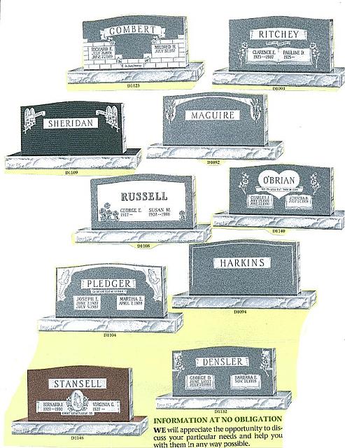 Monuments Tombstones Mausoleum Crypt Markers Cremation